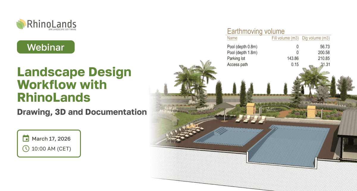 DLLE 景观的转换　中文版　建築　設計 使用RhinoLands的景观设计工作流- Rhino3D 中文博客Rhino3D 中文博客